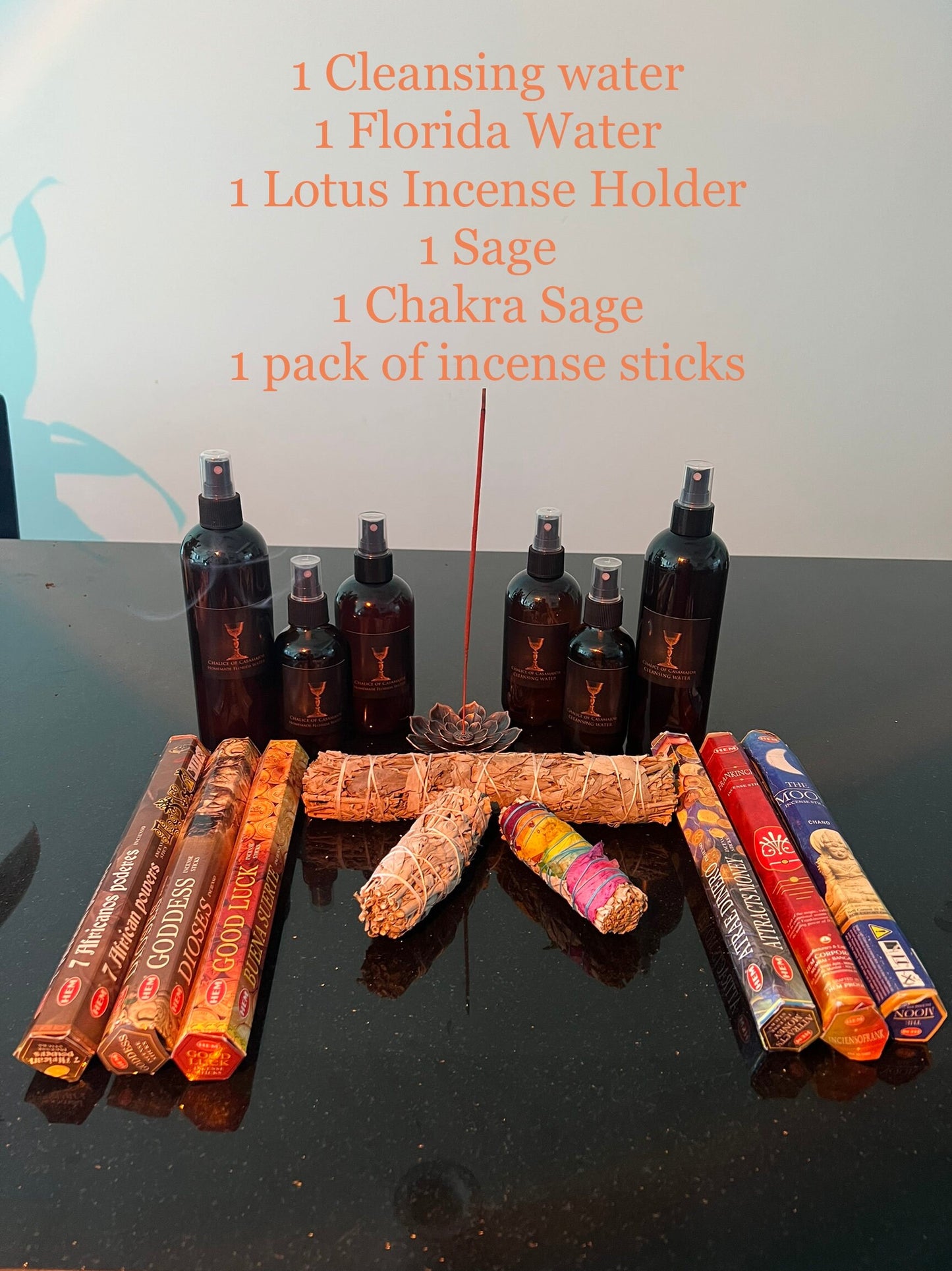 Casamajor Protection, Blessing, and Manifestation Smudge Bundle Kits