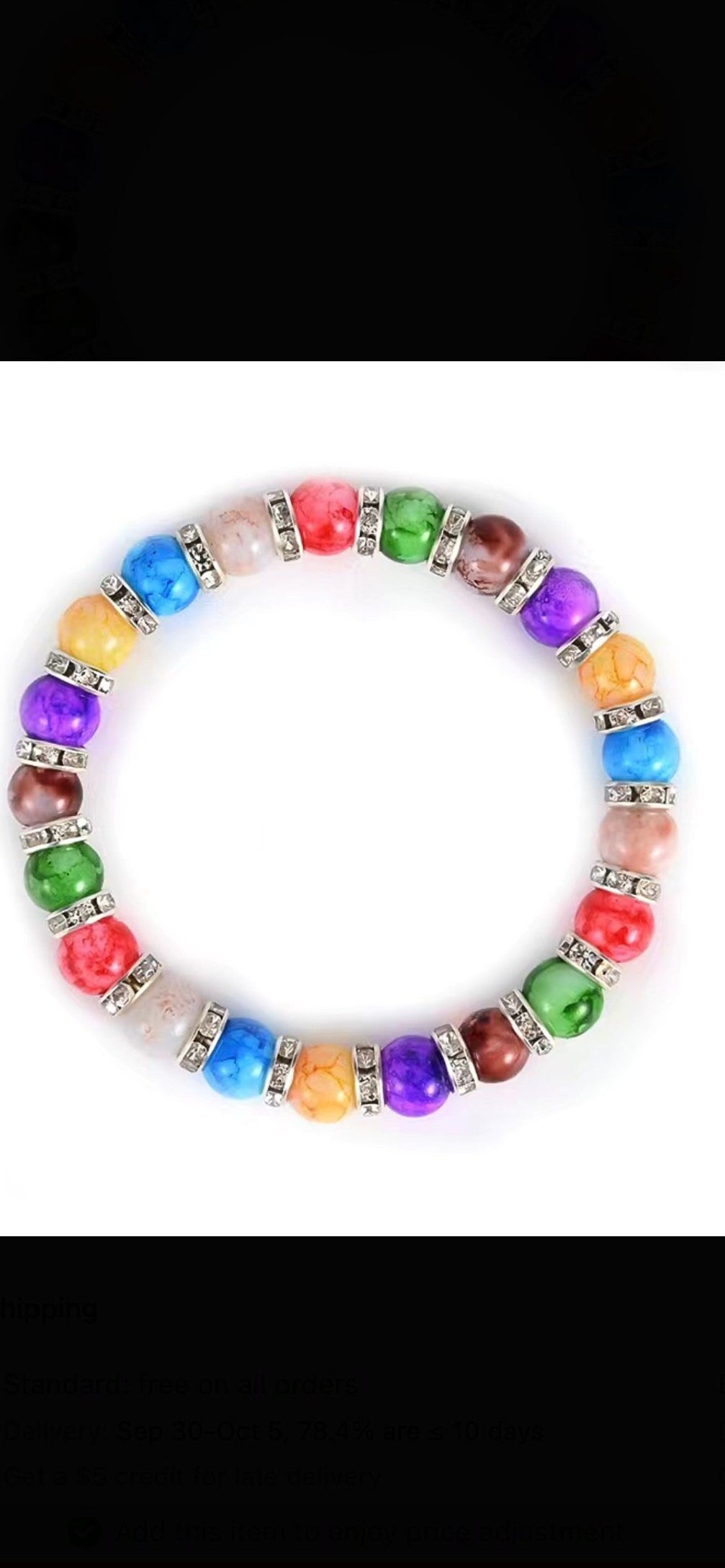 7 Chakra Colorful Beaded Bracelet for Inner Peace, Reiki, and Yoga
