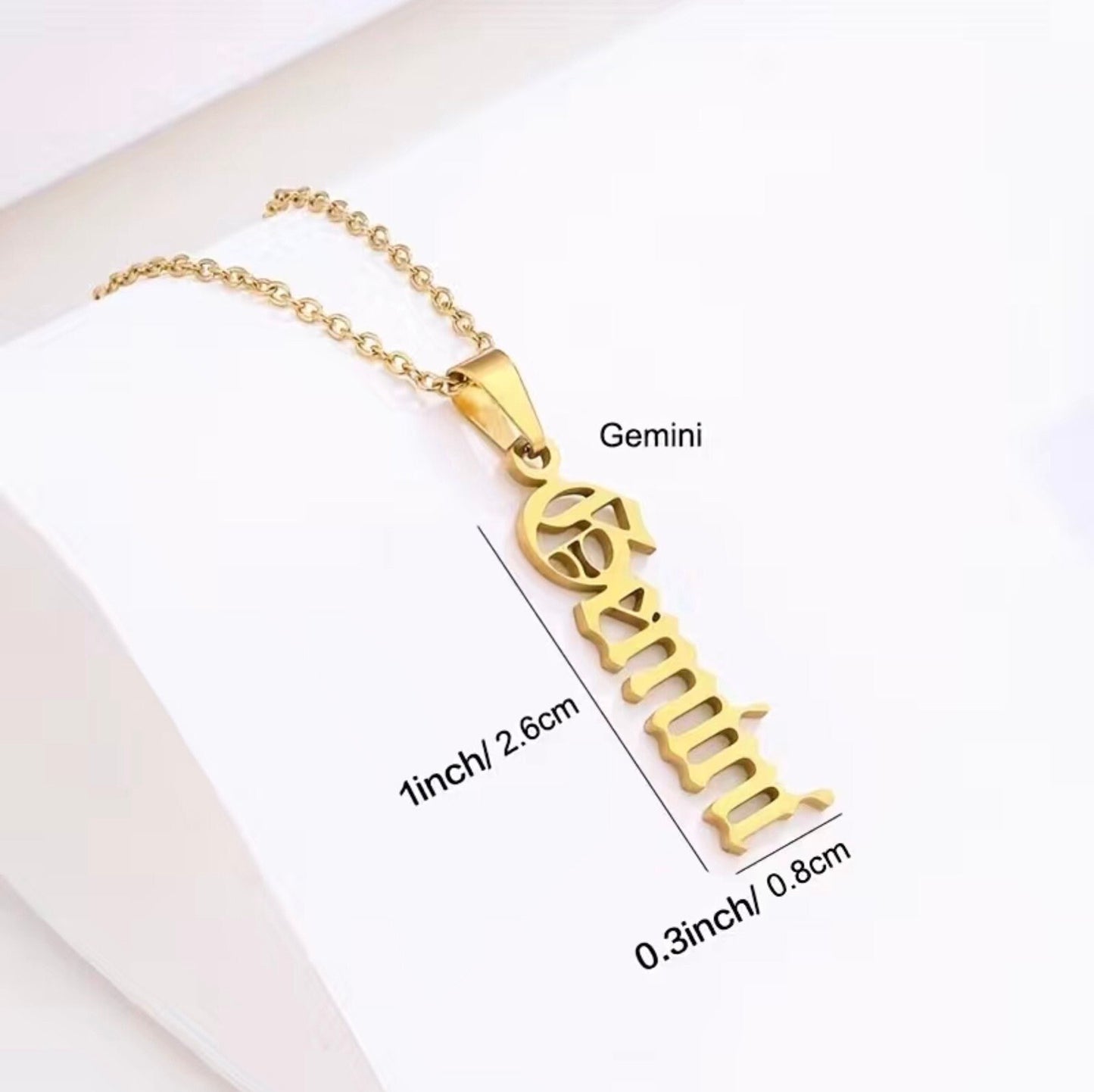 All 12 Zodiac Gold Necklaces- Aries, Taurus, Gemini, Cancer, Leo, Virgo, Libra, Scorpio, Sagittarius, Capricorn, Aquarius, Pisces