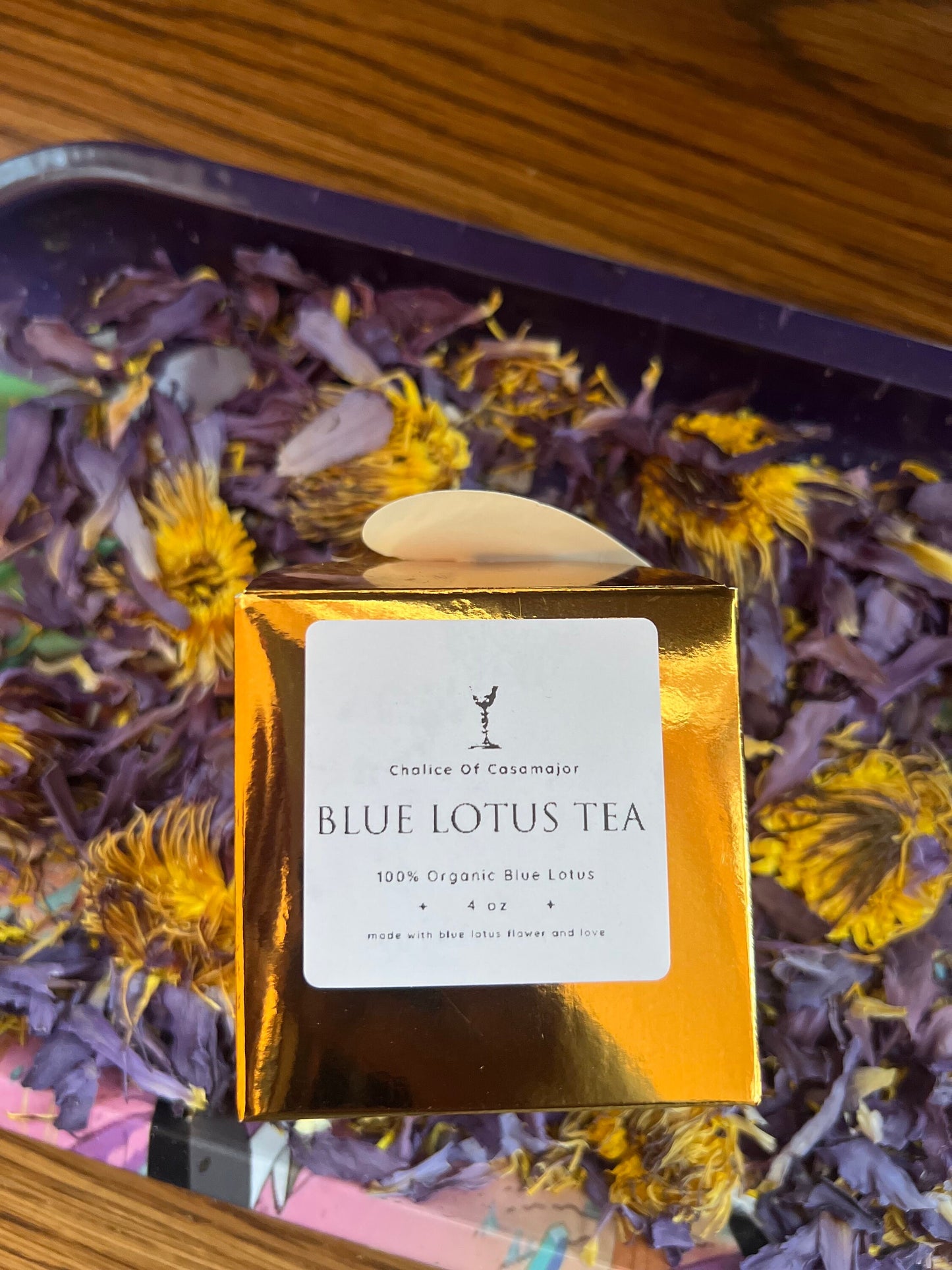 Chalice of Casamajor 100% Raw and Organic Blue Lotus Herbal Tea