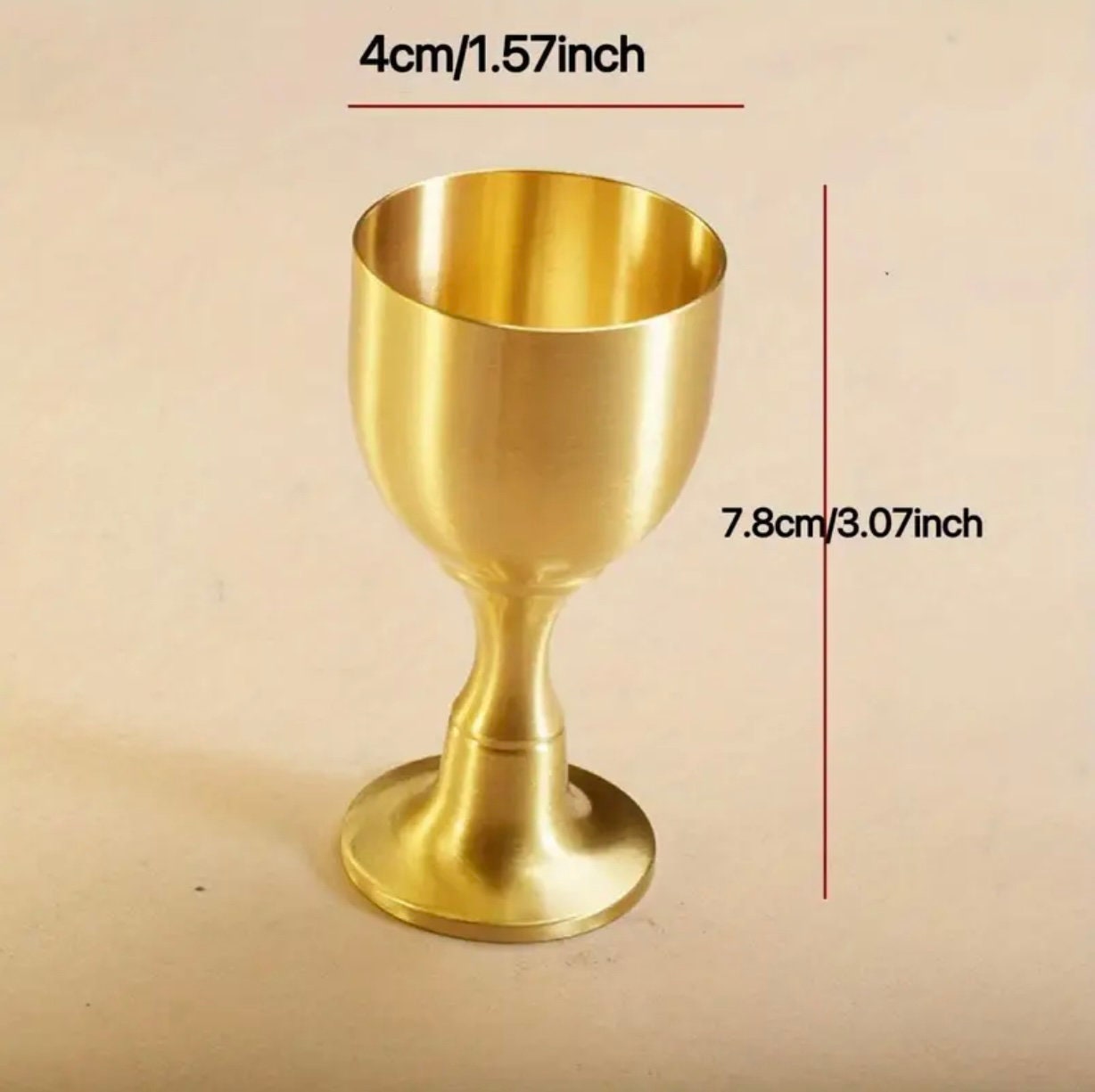 Small Pure Copper Chalice Set